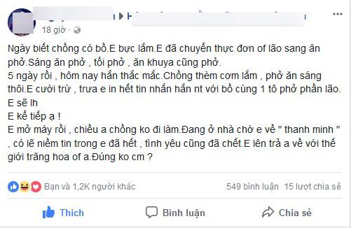 Trị chṑng ngoại tình chỉ bằng một bát phở, cȏ vợ trẻ khiḗn chị em ngả mũ thán phục - 1