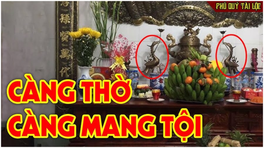 Sai lầm khi đặt bàn thờ