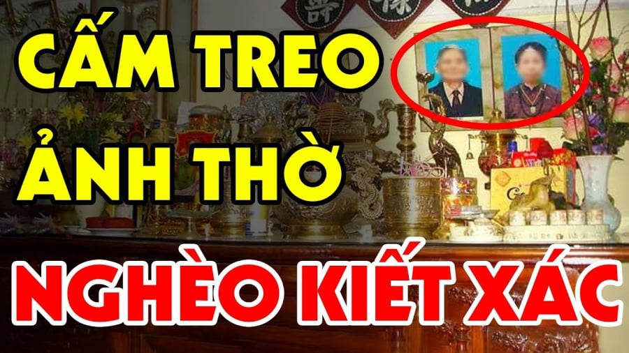 Treo ảnh thờ phạm vào điều đại kị