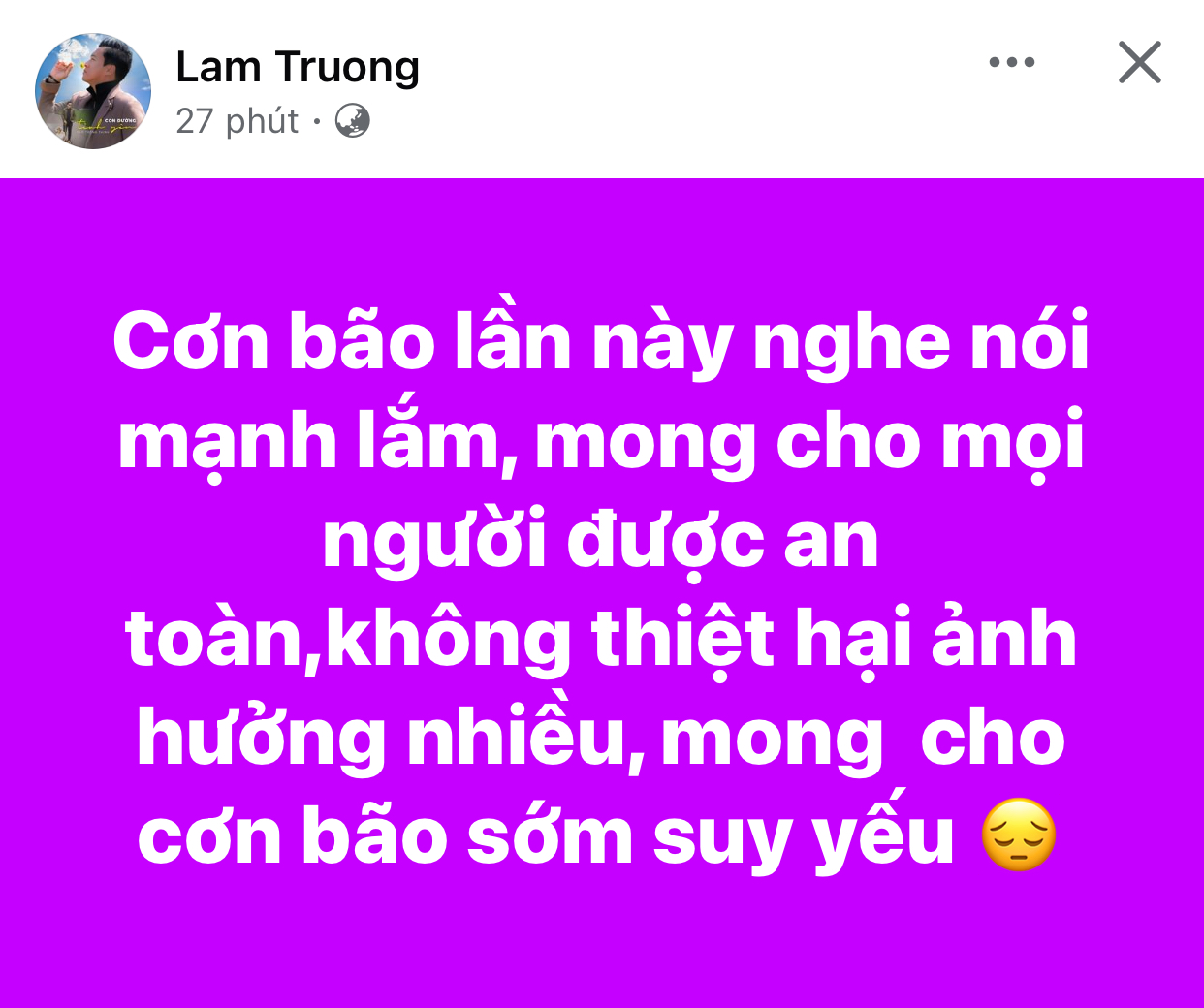 Các sao Việt mong mọi người bình an vượt qua cơn bão!- Ảnh 5.