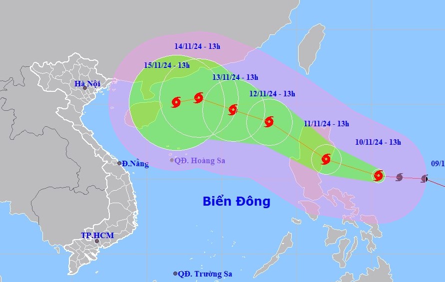 Cập nhật bão YINXING và TORAJI cùng chỉ đạo ứng phó tại biển Đông - Ảnh 2.