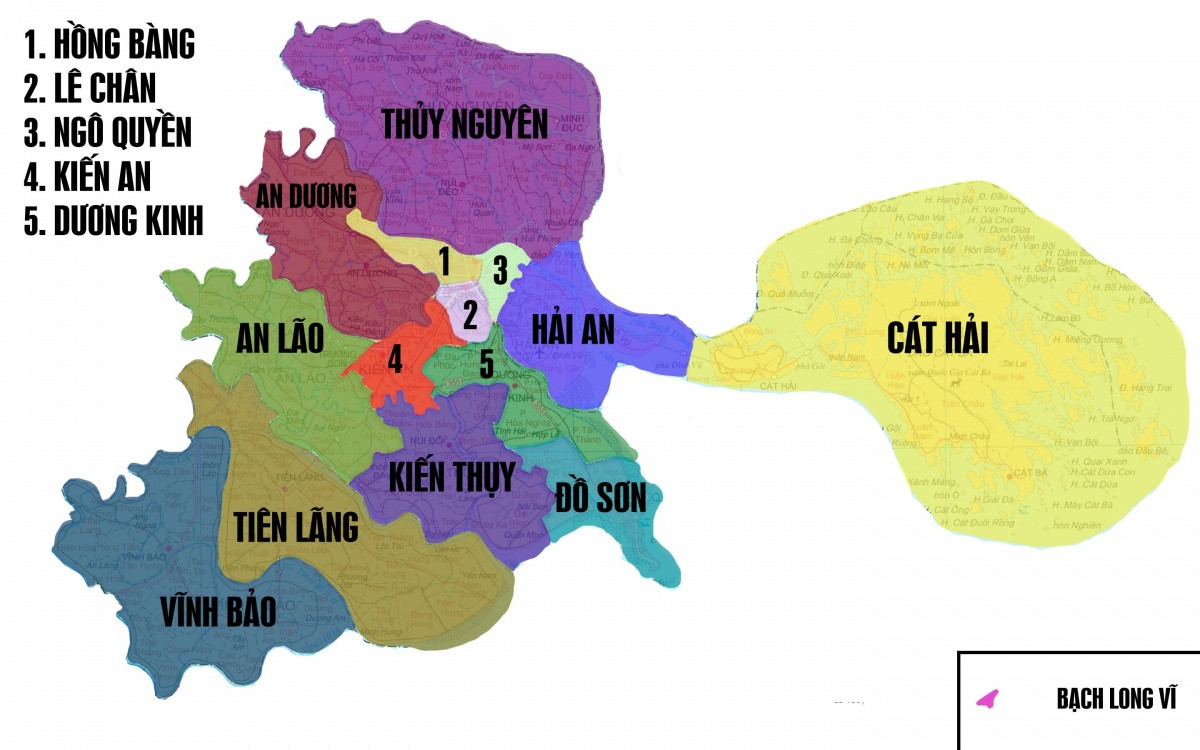 Từ 1/2025, Hải Phòng sẽ có thêm quận mới sau khi sáp nhập