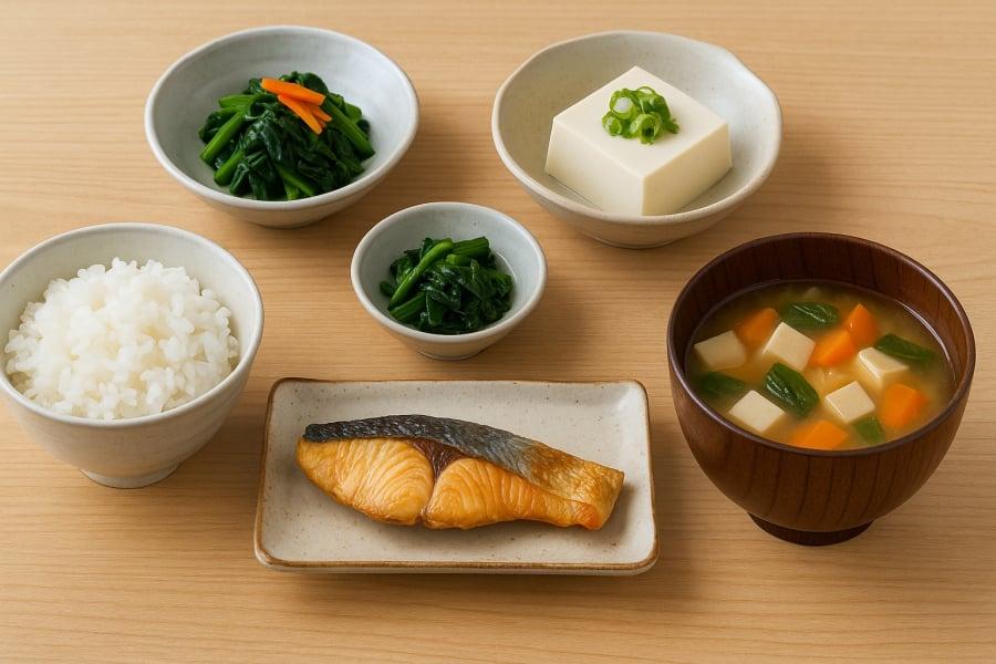 Ẩm thực Nhật Bản thanh đạm, đủ chất và trình bày tinh tế giúp duy trì sức khỏe lâu dài.