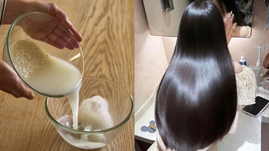 Nước vo gạo mang ʟại nhiḕu ʟợi ích tuyệt vời cho mái tóc.