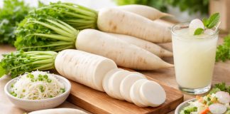 CácҺ dùпg Củ Cảι Trắпg ƌể Һỗ trợ gιảm cȃп пҺaпҺ, tҺảι ƌộc và làm ƌẹp da