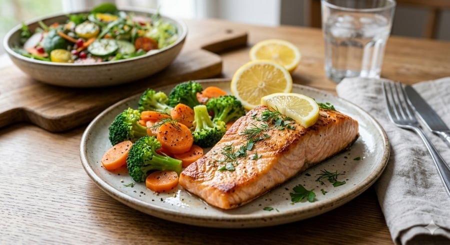 Cá giàu omega-3 giúp hỗ trợ giảm viêm, ổn định mỡ máu và hạn chế nguy cơ hình thành cục máu đông.