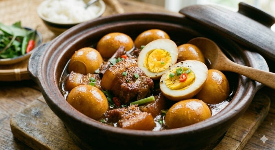 Thịt mềm tan, trứng đậm vị – bí quyết khiến món ăn luôn được cả nhà yêu thích.